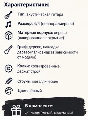 Акустическая гитара.