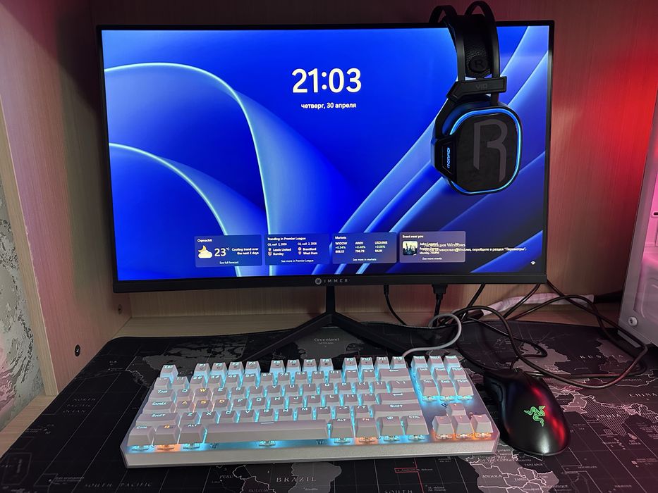 Gaming kompyuter to‘liq set RGB, monitor bilan, ideal holat