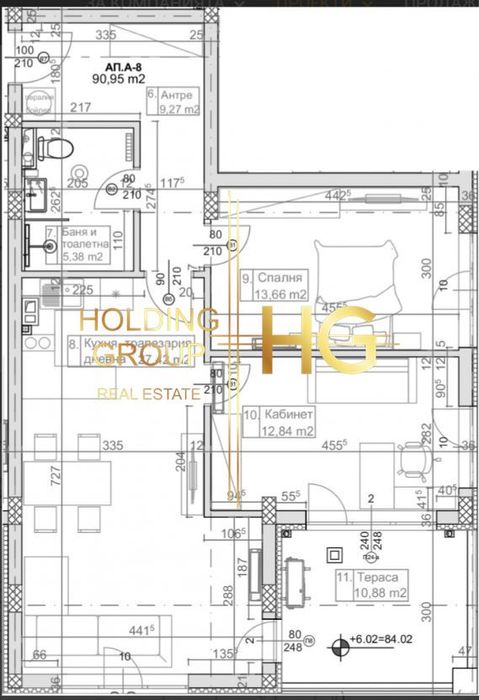 3-стаен в Варна-к.к.Слънчев ден площ 110 цена 190000