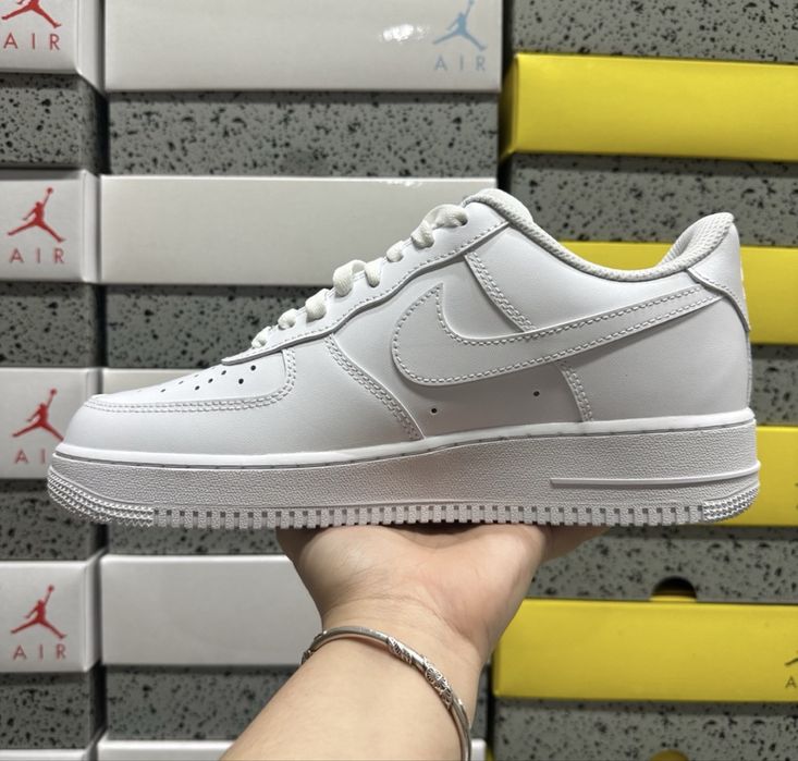 Nike Air Force 1 Low Triple White, Albi Calitate Top Top