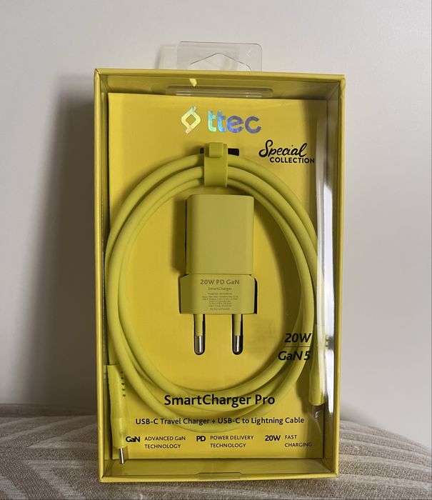 Новый комплект быстрой зарядки ttec 20W (блок + кабель Lightning)