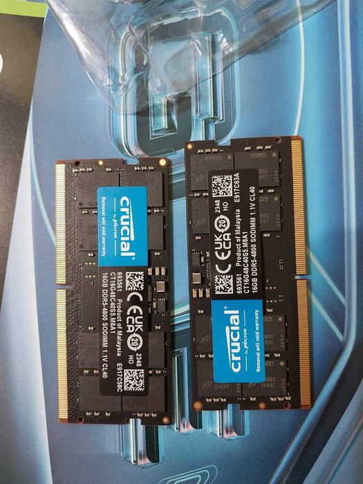 32GB DDR5 4800MT/s, 5600MT/s - RAM памет (SO-DIMM, за лаптоп)