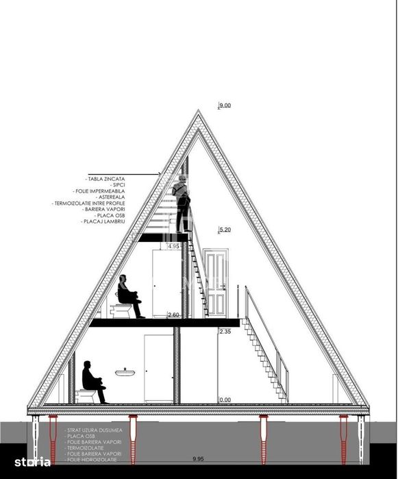 A-Frame Grand – Structură Metalică Premium | 5 Camere