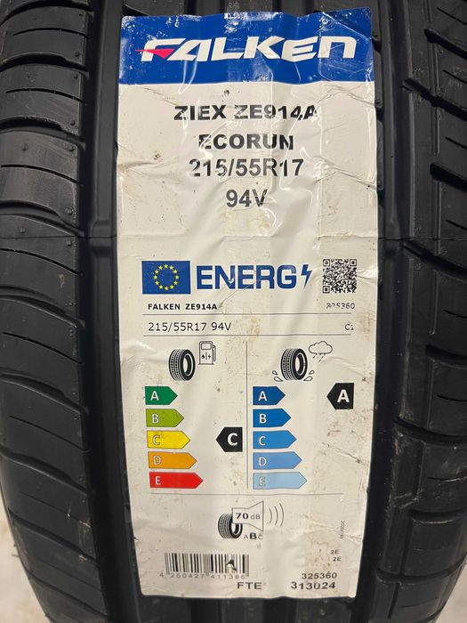 4 Нови летни гуми 215/55R17 Falken ZIEX ZE914A EcoRun 94V с борд
