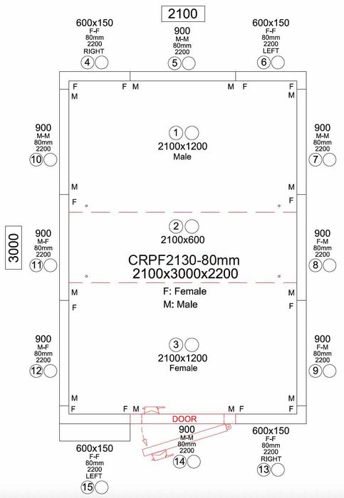 Camera Frigorifica Completa/ Montaj si Transport Inclus/ 210x300x220cm