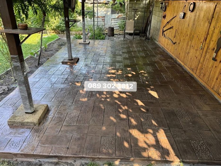 USA Щампован Бетон , ресан , шлайфан и всичко за вашия двор