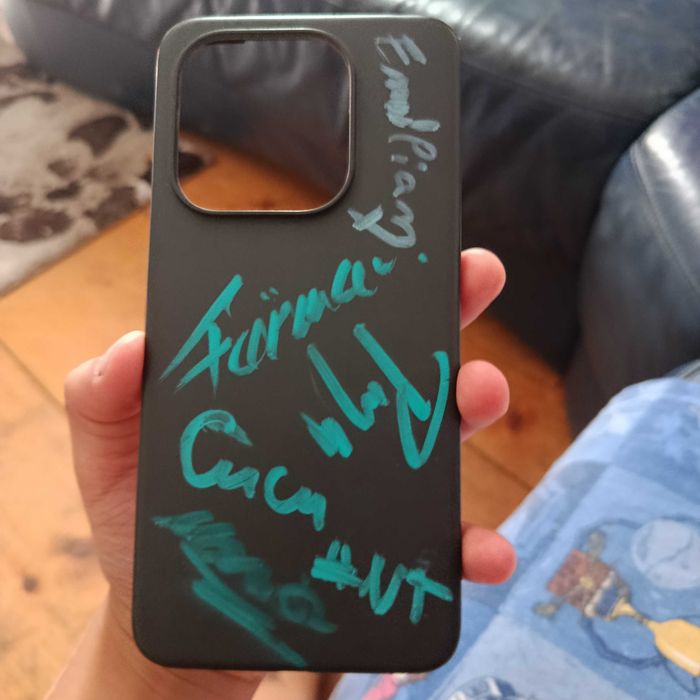 Husa telefon  Redmi note 14 simplu cu semnături de la artiști de top