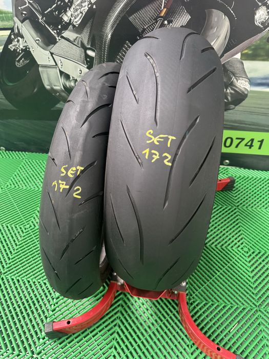 Set Anvelope Moto 120 70 17 si 180 55 17 Bridgestone S21 2023 Cauciuc Fata spate Set172