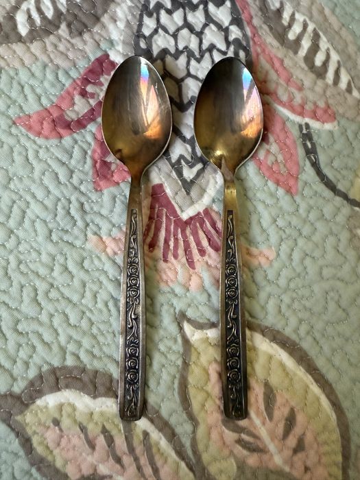 Чайные мельхиоровые ложки 6шт