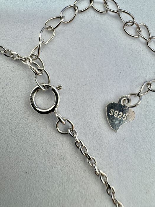 Сребърна гривна с мойсанит (диамант) 1 карат