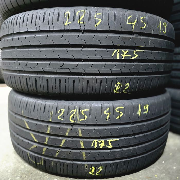2x 225/45/19 VARA CONTINENTAL 2022 Stare excelentă