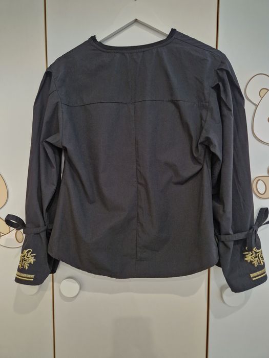 Дамска черна елегантна риза