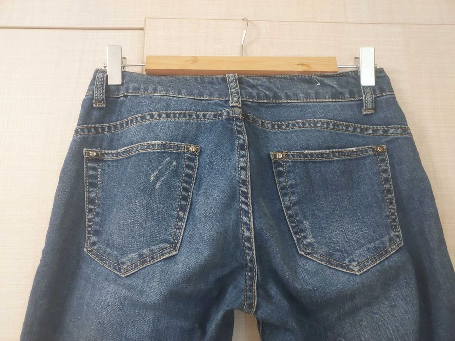 Blugi damă denim albastru, material bumbac, mărimea 25