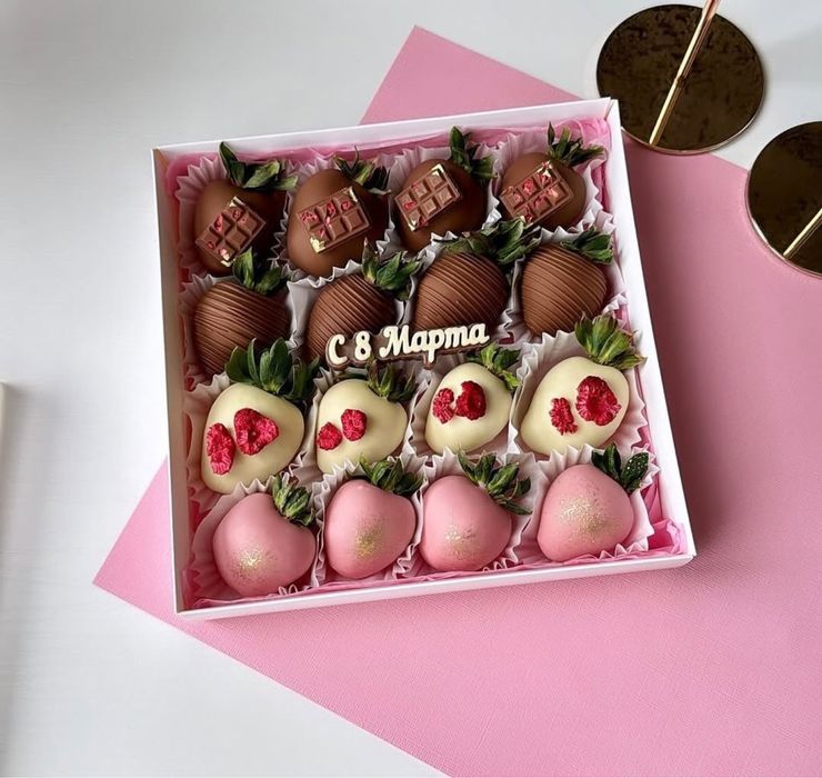 Клубника в шоколаде Астана 8-март подарок