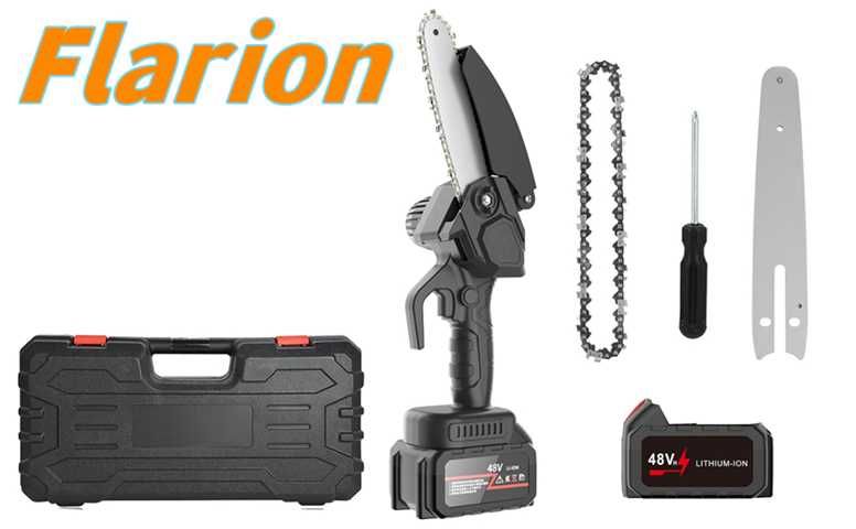 !!! ПРОМОЦИЯ !!! Мини верижен трион с две батерии, аксесоари и куфар