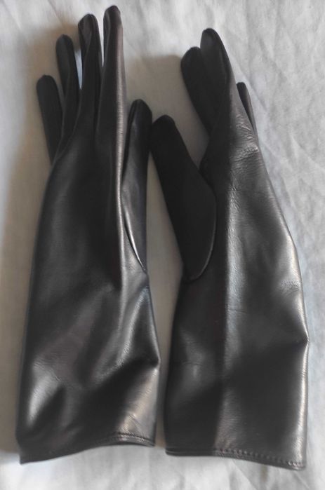 Manusi lungi piele 29 cm, piele nappa, marimea 6.5, 7, 7.5, 8