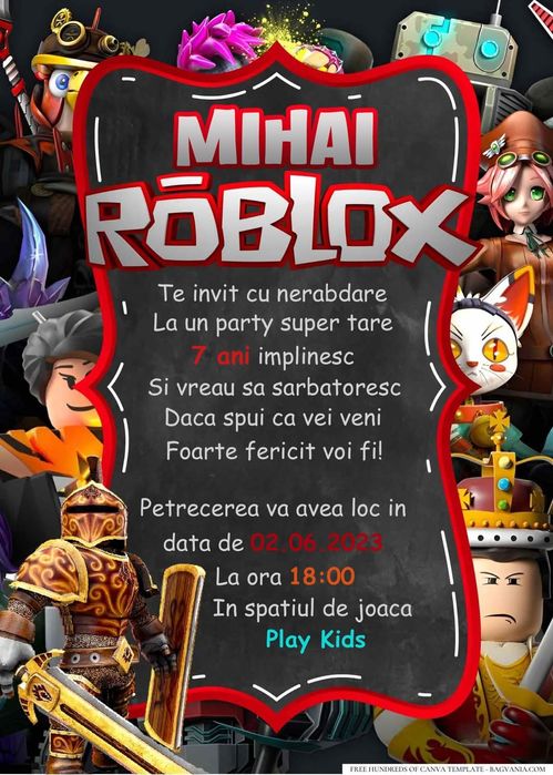 Invitatii digitale botez, nunta, aniversari, zile onomastice etc.