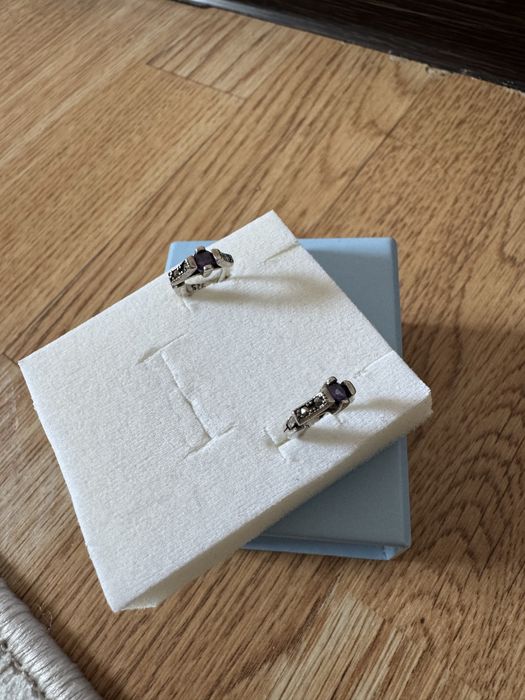 Күміс сырға 925 тастарымен