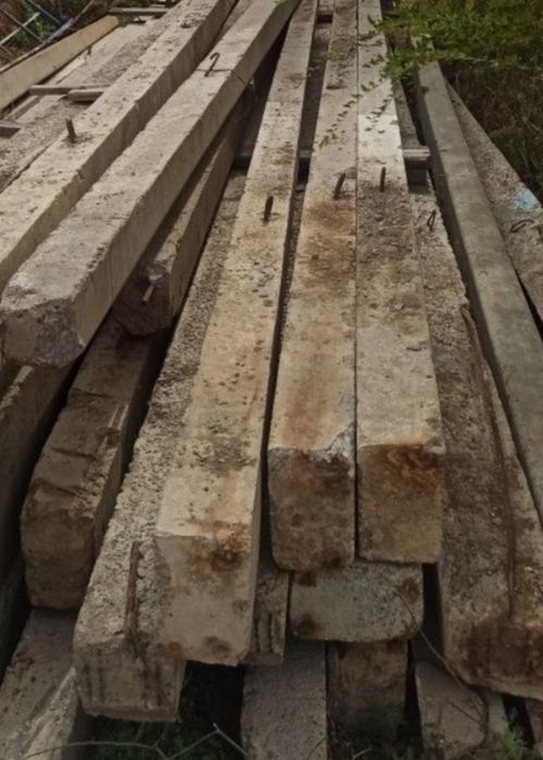Продаём железобетоные столбы; (сваи) б/у.