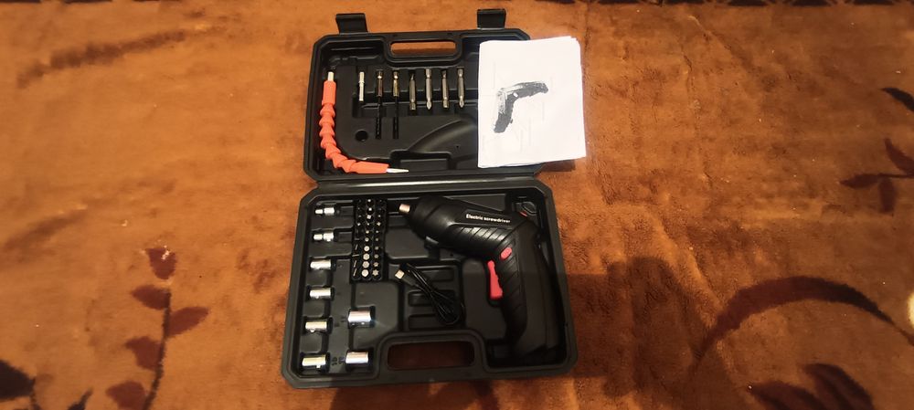 Шруповерт поворотный, мойны айналмалы батарейкалы шруповерт