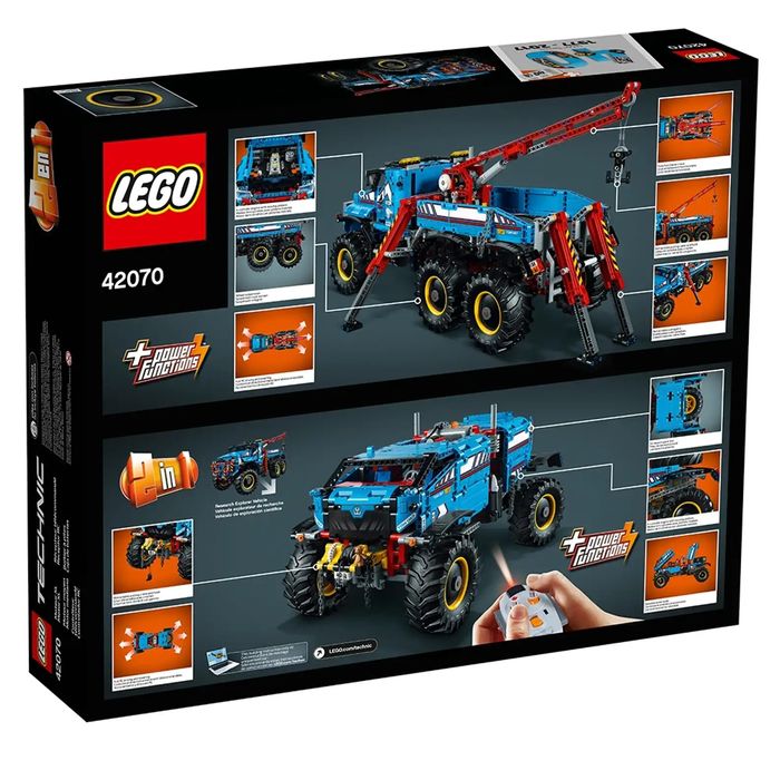 Lego 42070 Technic 6x6 Влекач за всякакви терени All Terrain Tow Truck