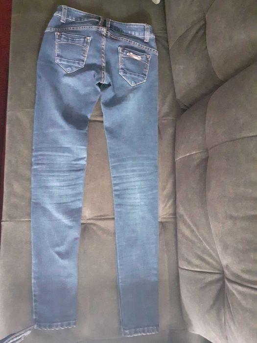 Дънки слим/тъмно син