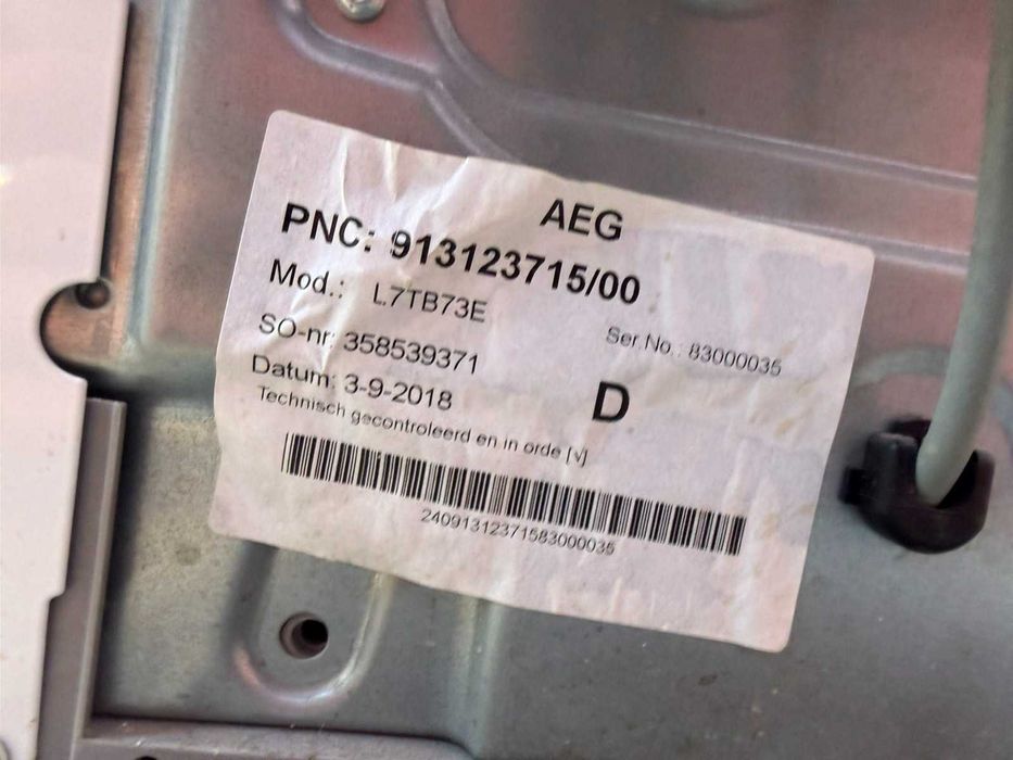 Пералня AEG L7TB73E Горно Зареждане Отваряне Бяла