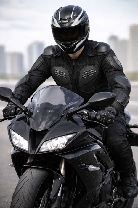 Armura de Protectie Moto, Rezistenta, Respirabila, Absorbtie a Socurilor, Pentru Moto Scuter, Motocross Negru Marimea M