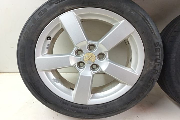 Set jante aliaj cu anvelope uzate 225/55R18 ET38 5X114.3 Mitsubishi O