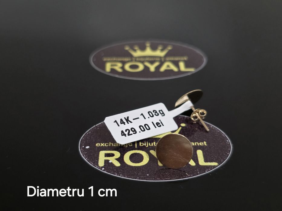 Bijuteria Royal: Cercei aur 14k/1.03 gr