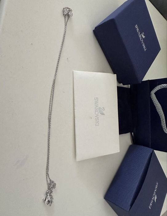 Lanț swarovski cu Lebada