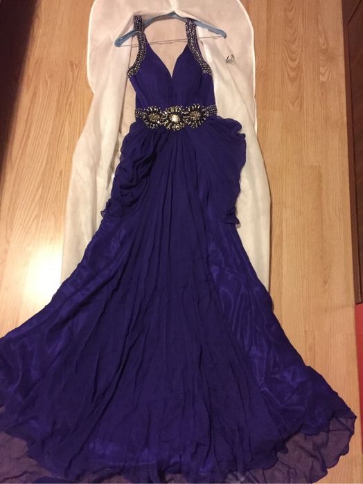 Rochie lunga de matase