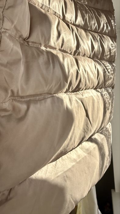 Geacă matlasată auriu/rose ușoară și călduroasă