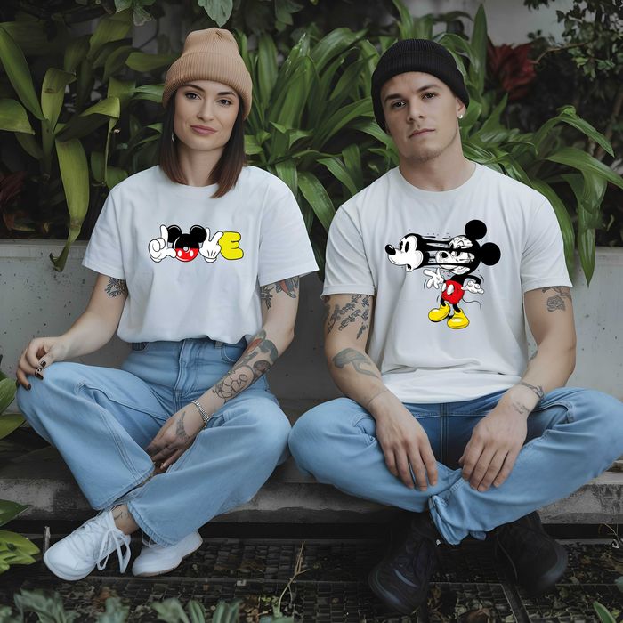 Тениски за двойки с Мики Маус, Matching