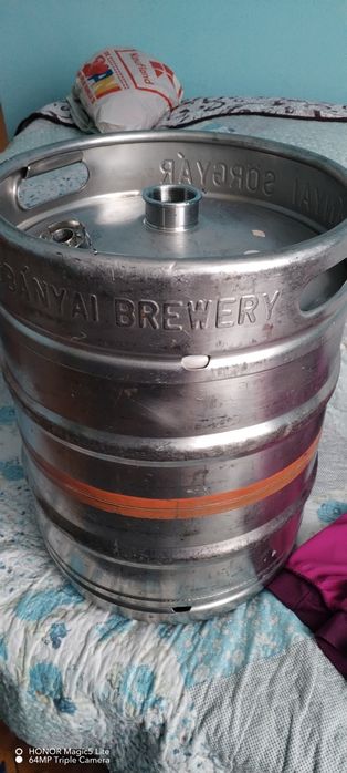 Butoi inox 50 l cu capac