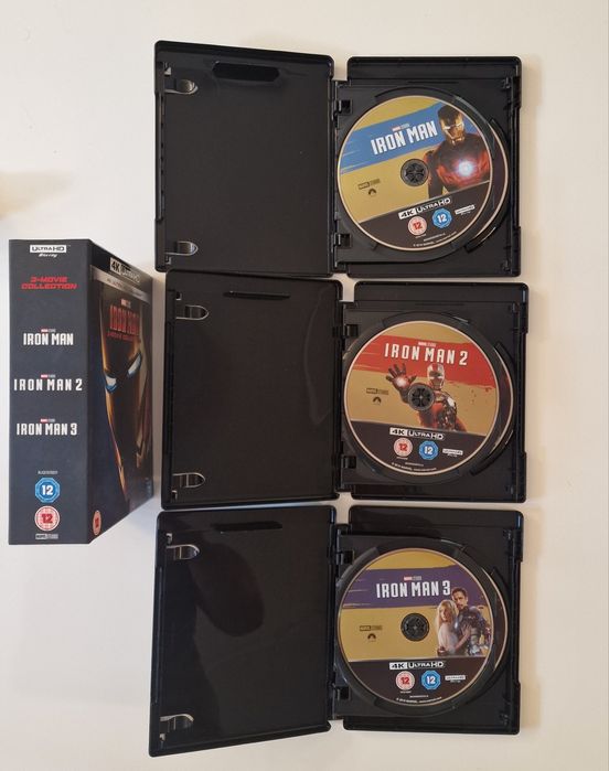 НОВ Marvel Iron man 3-Movie Collection 4K UHD + Blu-Ray