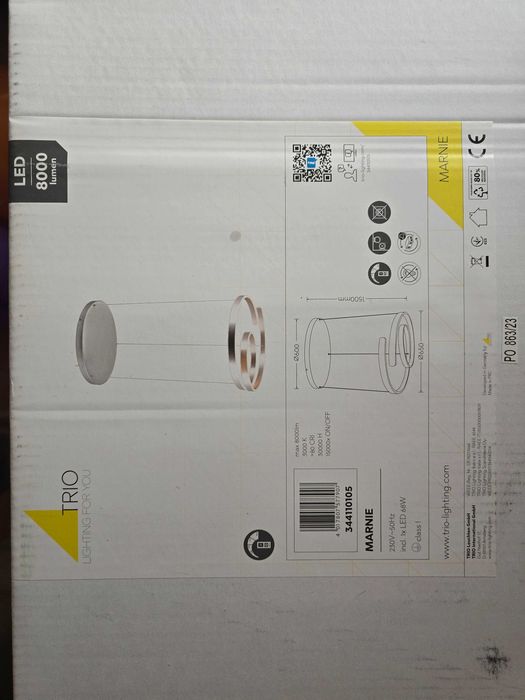 НОВ Луксозен LED Полилей Trio MARNIE – Немско качество!