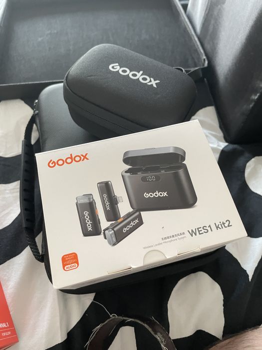 Godox WES1 KIT2 Sistem Wireless Microfon Dual 2.4 Ghz iOS