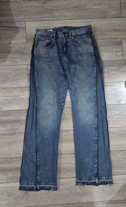 Zara zip flared джинсы