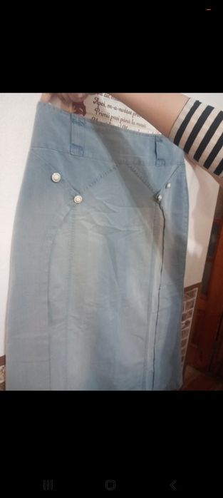 Fusta lunga denim 42