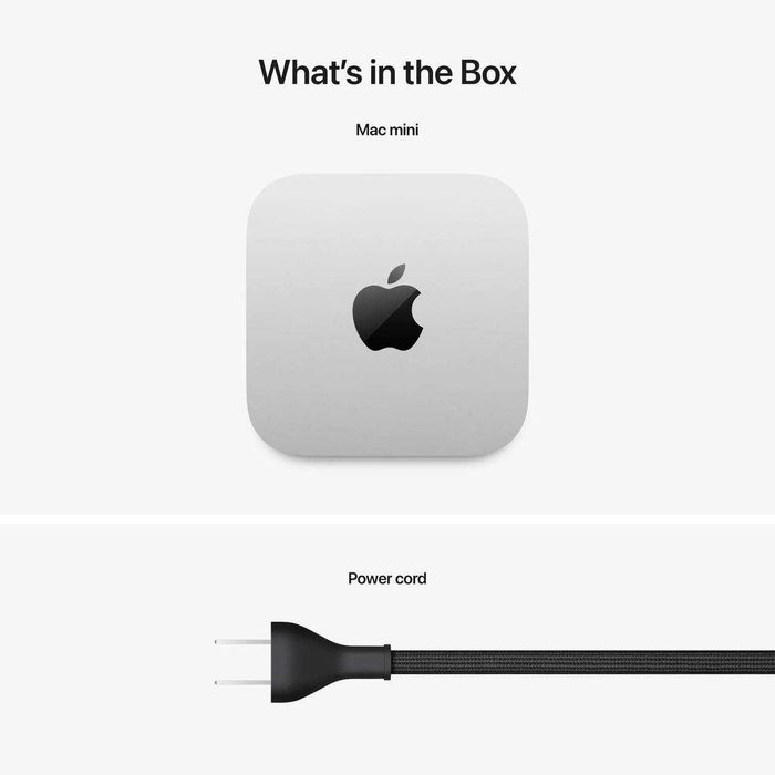 Mac mini: Apple M4 chip with 10‑core CPU 10‑core GPU, 16GB, 256GB SSD|