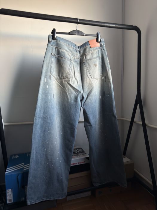 Acne Stufios Baggy Paint Splash Jeans