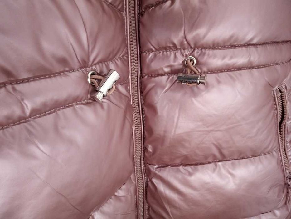 Geacă de iarnă MarZly mărimea XXL - Roz prăfuit metalizat (Rose Gold)