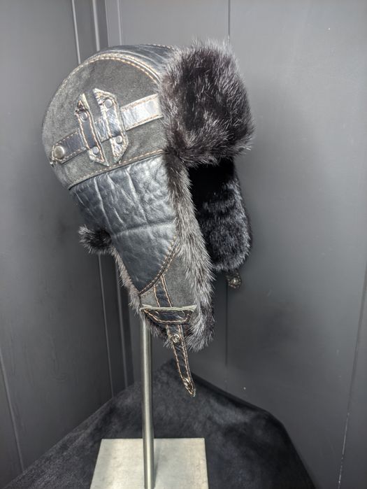 Шапка мужская ушанка модная маломерка