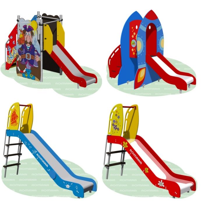Горки ROMANA Детские площадки Болалар майдончаси Качели Карусели