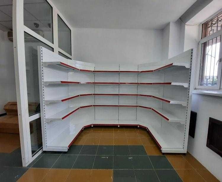 Витрины, прилавки, кассовые столы, стелажи, корзины, экономпанели