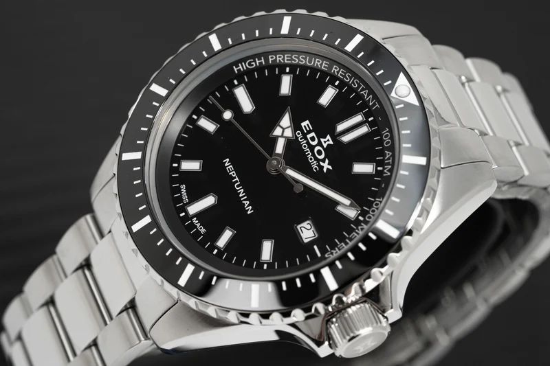 Швейцарские часы EDOX Skydiver Neptunian, 1000 метров!