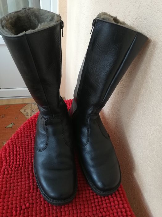 Cizme dama nr 41 piele cu blana Helux