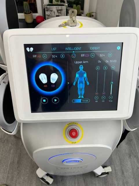 Aparat Profesional EMS Sculptor HIFEM + RF/Anticelulitic/Remodelare Corporala/Tonifiere Musculara/Slabire