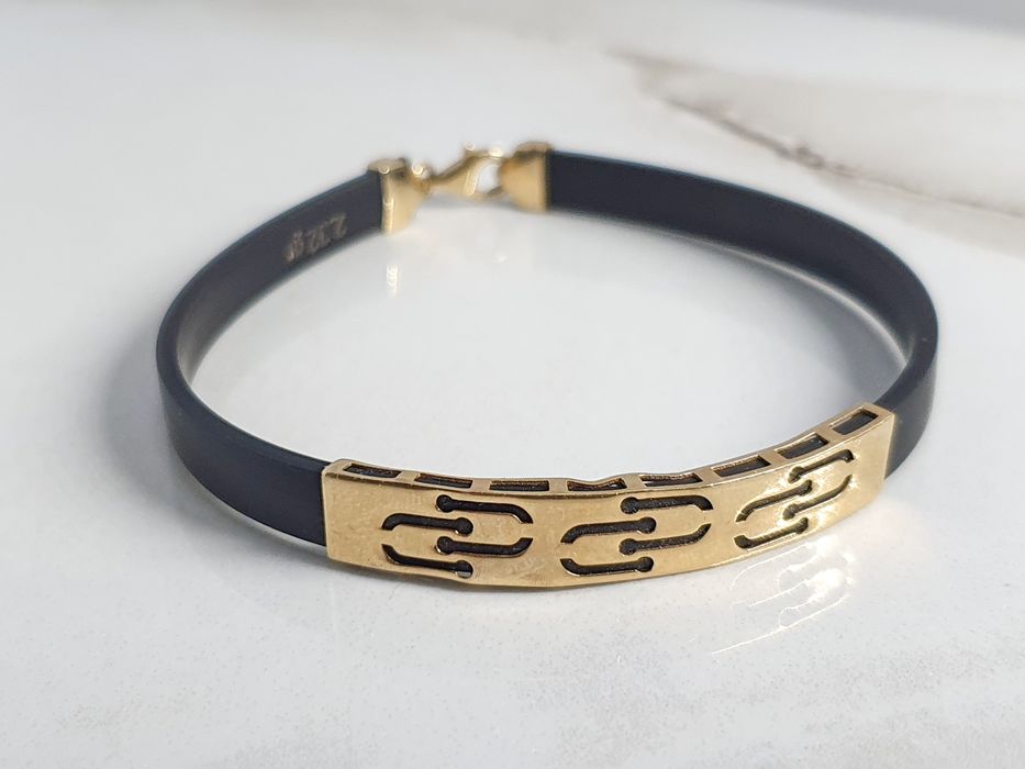 Brățară din aur de 14K cu silicon – gramaj 2,32 g